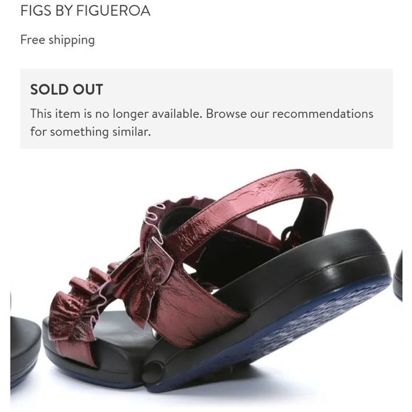 FIGS BY FIGUEROA Ruffle Sandal Adjustable Size 8 - Picture 15 of 16